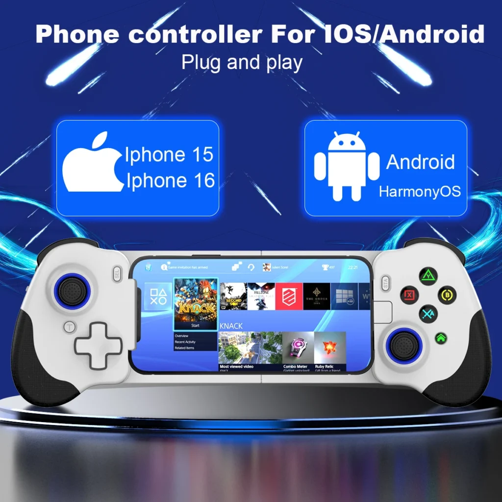 USB-C Mobile phone Game Controller For Android /I15 series MIF Gamepad Support Cloud gaming streaming Game Plug and Play For X