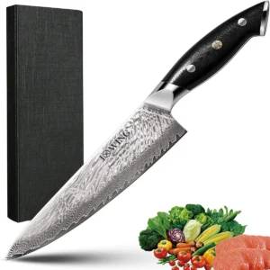 Kitchen knife High quality stainless steel Damascus Chef's knife Kitchen Accessories Knife High hardness sharp cutting knife