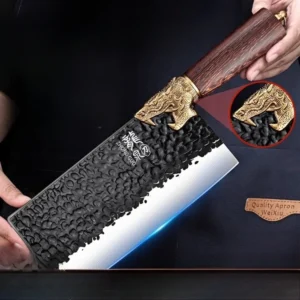 Kitchen Knife Hand Forged Chef Knife Professional Kitchen Knives for Meat Bones and Fruit Perfect for Commercial kitchen