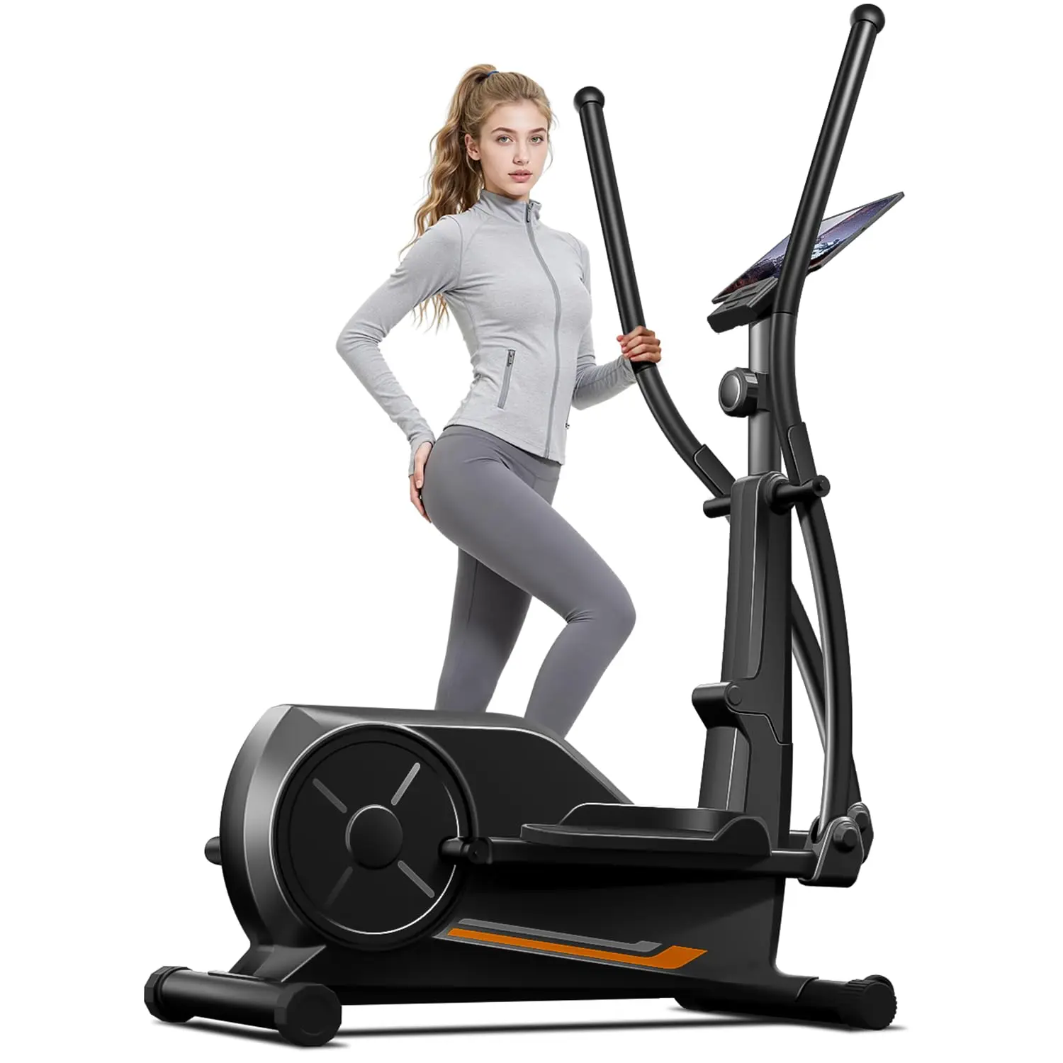 CURSOR Elliptical Exercise Machine, Elliptical Machine for Home with Hyper-Quiet Magnetic Driving System,8&16, Customized