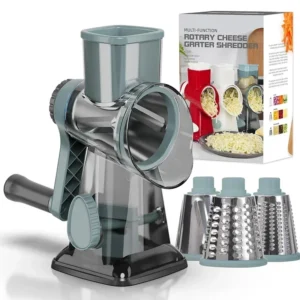 3-in-1 Rotary Cheese Grater & Vegetable Shredder