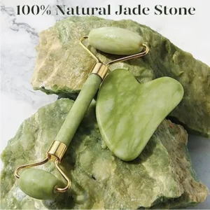 Natural Jade Roller Gua Sha Massage Set Guasha Board Comb Gouache Scraper Body Acupuncture Spa Facial Anti Aging Lifting Tools | 5.0/5 — 10
