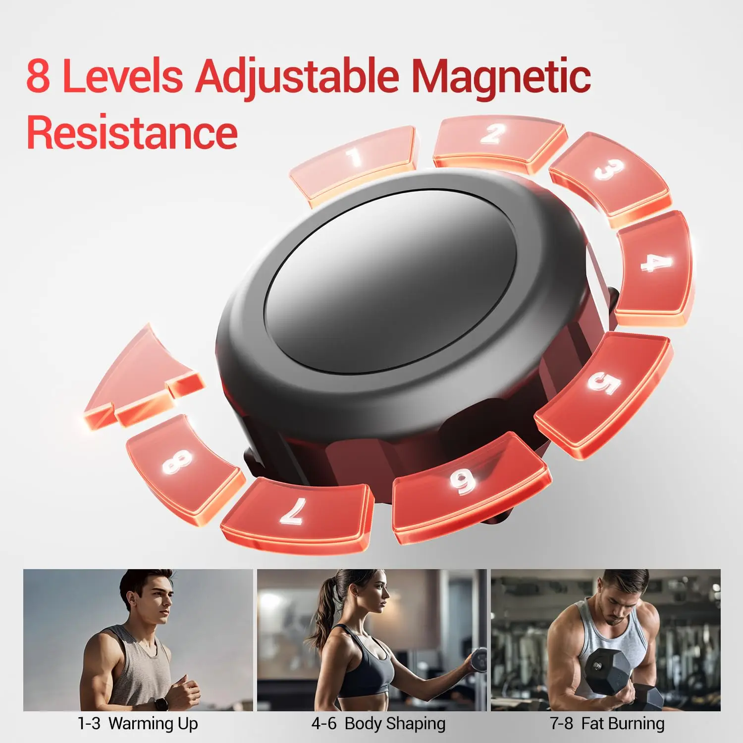 CURSOR Elliptical Exercise Machine, Elliptical Machine for Home with Hyper-Quiet Magnetic Driving System,8&16, Customized - Image 6