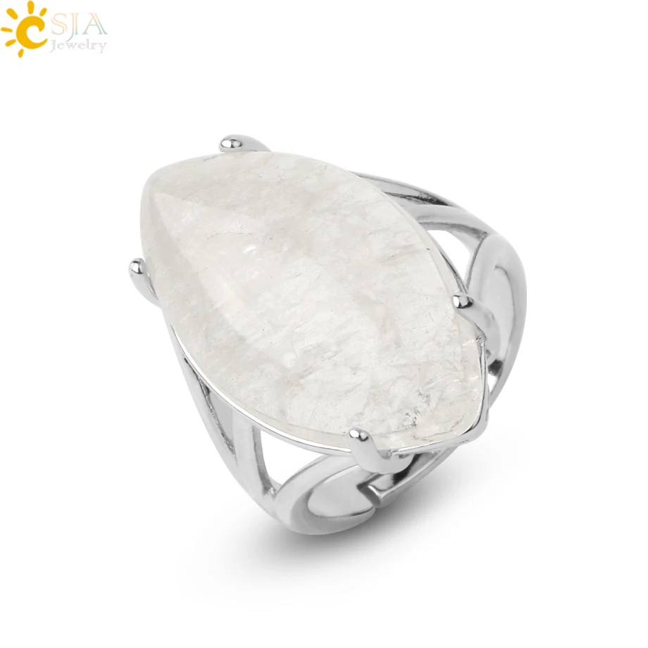 Women's Natural Stone Crystal Adjustable Ring — Elegant Fashion Gemstone Ring | 4.9/5 — 7,800+ Bought - Image 7