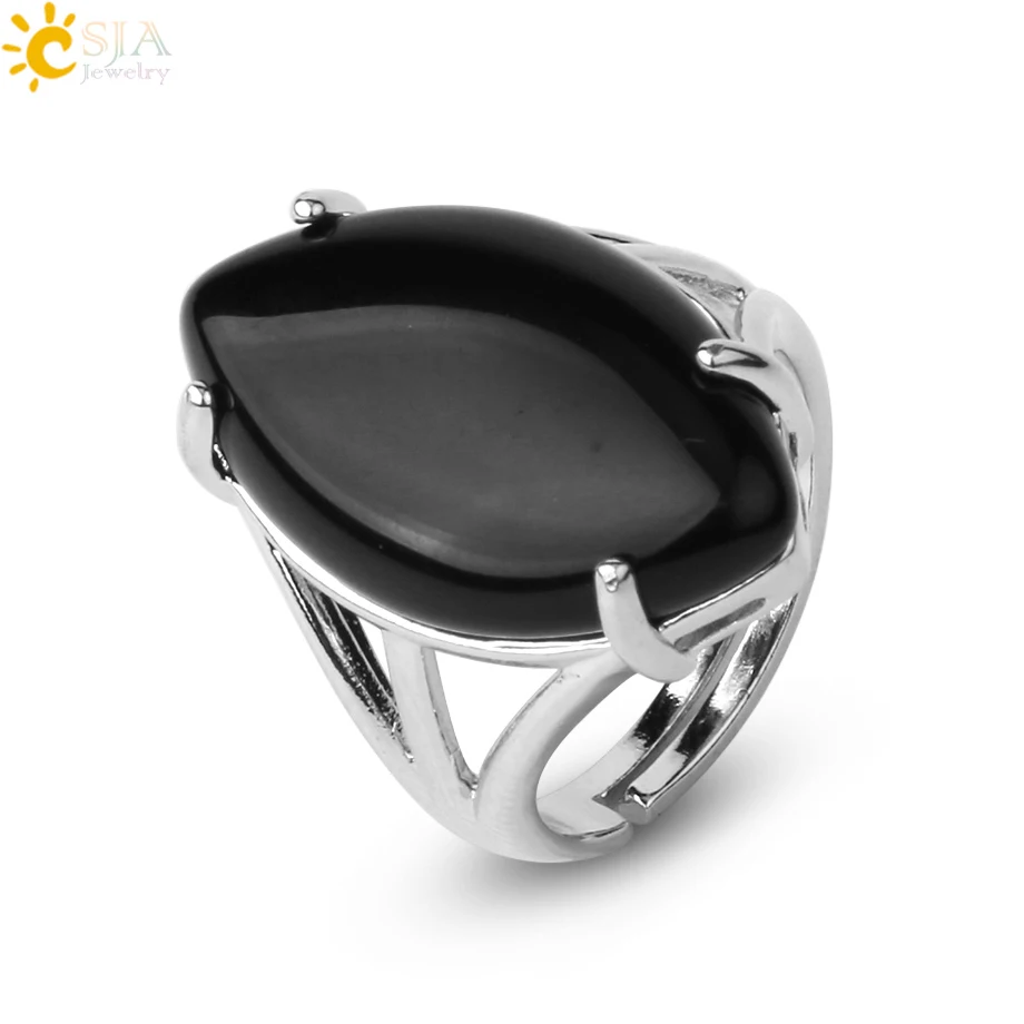 Women's Natural Stone Crystal Adjustable Ring — Elegant Fashion Gemstone Ring | 4.9/5 — 7,800+ Bought - Image 25