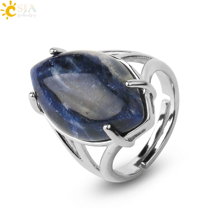 Women's Natural Stone Crystal Adjustable Ring — Elegant Fashion Gemstone Ring | 4.9/5 — 7,800+ Bought - Image 13