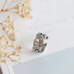 Women's Handmade Engagement Silver Ring — Adjustable Zircon Fashion Ring | 4.9/5 — 7,500+ Bought