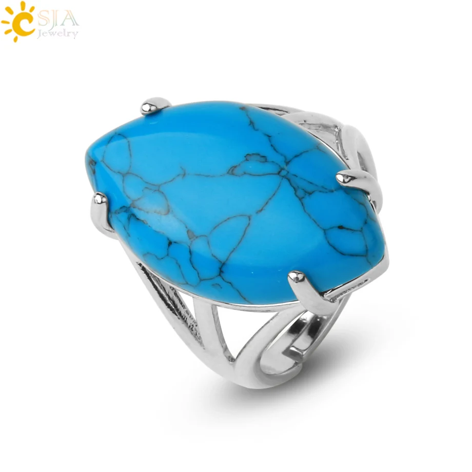 Women's Natural Stone Crystal Adjustable Ring — Elegant Fashion Gemstone Ring | 4.9/5 — 7,800+ Bought - Image 23