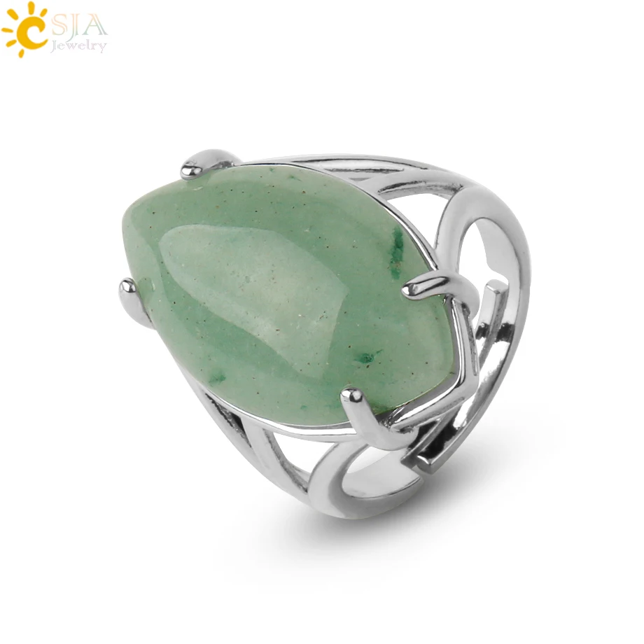 Women's Natural Stone Crystal Adjustable Ring — Elegant Fashion Gemstone Ring | 4.9/5 — 7,800+ Bought - Image 22