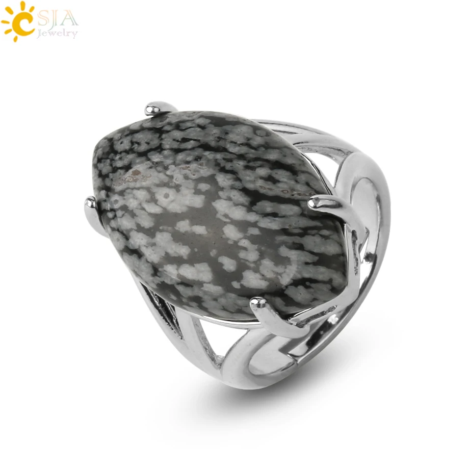 Women's Natural Stone Crystal Adjustable Ring — Elegant Fashion Gemstone Ring | 4.9/5 — 7,800+ Bought - Image 11