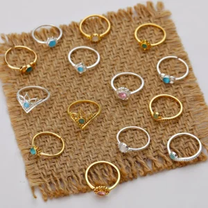 Women's Stainless Steel Opal Ring — Adjustable Elegant Fashion Ring | 5.0/5 — 10,000+ Bought