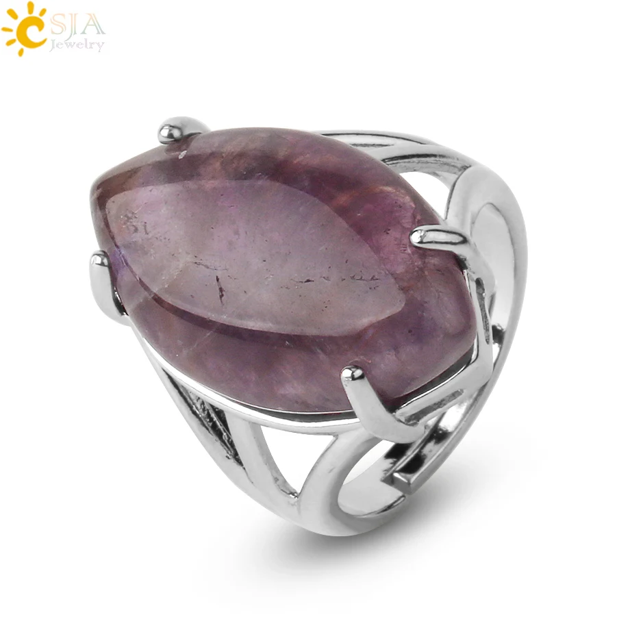 Women's Natural Stone Crystal Adjustable Ring — Elegant Fashion Gemstone Ring | 4.9/5 — 7,800+ Bought - Image 20