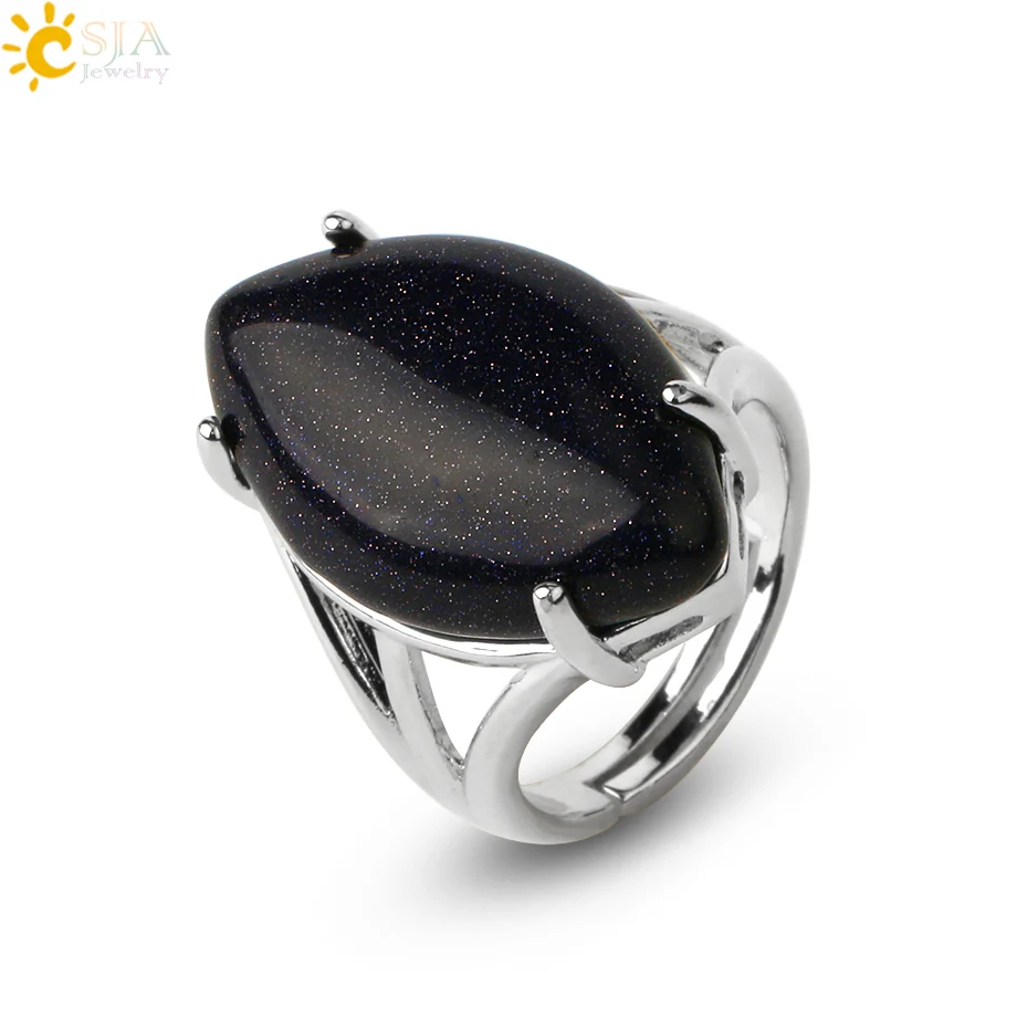 Women's Natural Stone Crystal Adjustable Ring — Elegant Fashion Gemstone Ring | 4.9/5 — 7,800+ Bought - Image 15