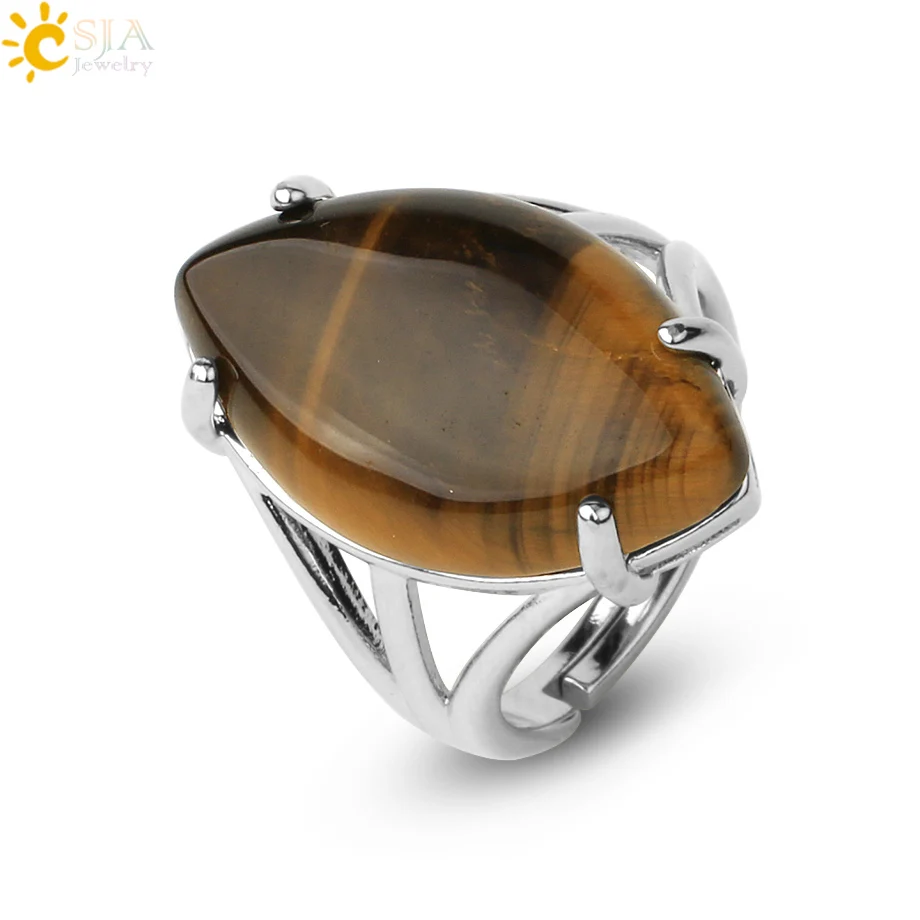 Women's Natural Stone Crystal Adjustable Ring — Elegant Fashion Gemstone Ring | 4.9/5 — 7,800+ Bought - Image 24
