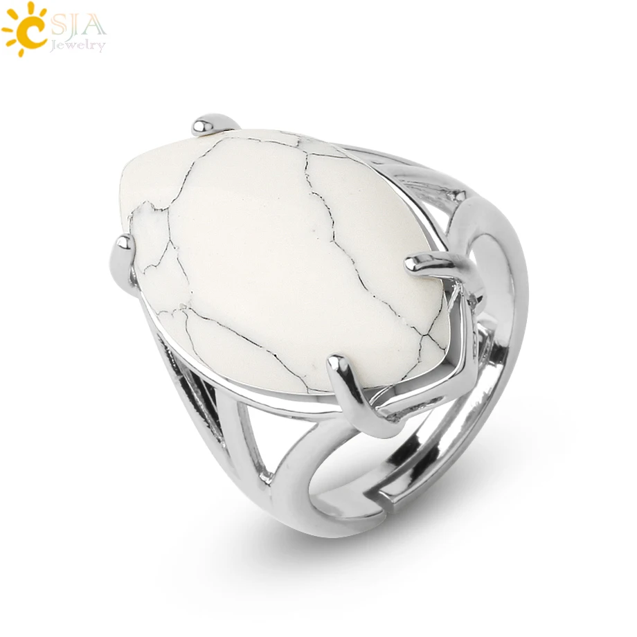 Women's Natural Stone Crystal Adjustable Ring — Elegant Fashion Gemstone Ring | 4.9/5 — 7,800+ Bought - Image 14