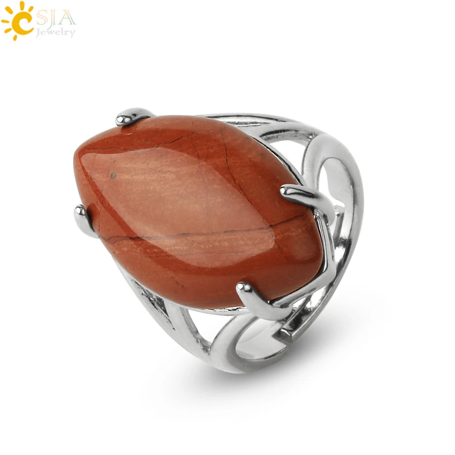 Women's Natural Stone Crystal Adjustable Ring — Elegant Fashion Gemstone Ring | 4.9/5 — 7,800+ Bought - Image 21