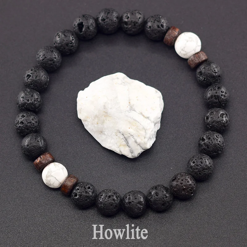Men's Tiger Eye and Volcanic Stone Bracelet — Natural Yellow Black Beads | 4.8/5 — 8,500+ Bought - Image 25