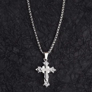 Men's Cross Titanium Steel Non-Fading Necklace — Domineering Style | 4.8/5 — 9,500+ Bought