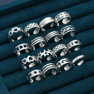 Women's Adjustable Toe Rings Set — 16pcs Creative Simple Silver Style | 4.8/5 — 8,500+ Bought