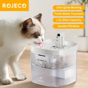Automatic Cat Water Fountain — 2L Silent Drinking Dispenser for Cats and Dogs | 5.0/5 — 10,000+ Bought