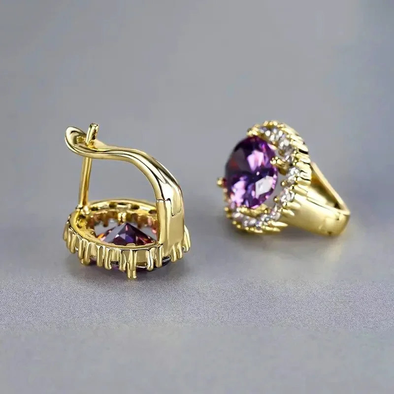 Women's Multi-Color Oval French Design Earrings — Exquisite 2026 Style | 4.8/5 — 8,500+ Bought - Image 3