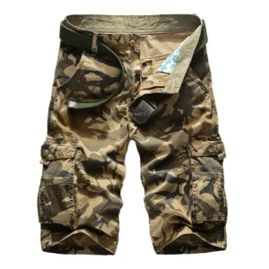 Men's Camo Cargo Shorts 2026 — Elastic Waist Summer Casual Shorts | 4.8/5 — 8,500+ Bought