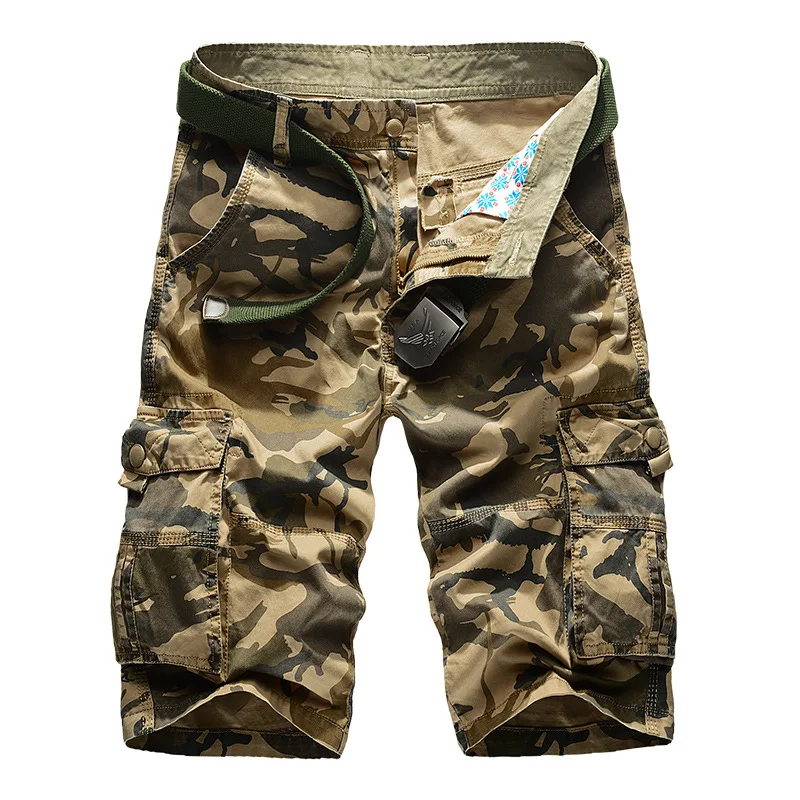 Men's Camo Cargo Shorts 2026 — Elastic Waist Summer Casual Shorts | 4.8/5 — 8,50