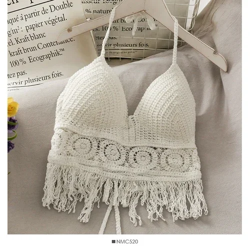 Women's Retro Crop Top — Hollow Tassel Spaghetti Strap Sexy Cami | 4.8/5 — 9,500+ Bought - Image 7