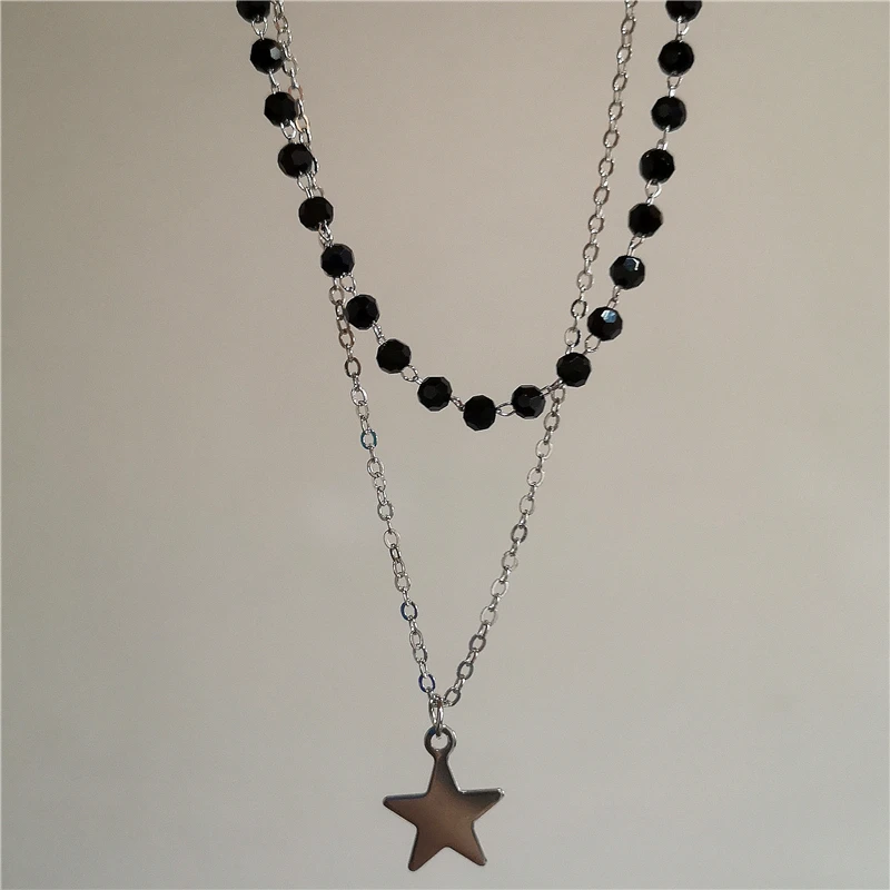 Men's Punk Star Heart Cross Double Layer Necklace — Personalized | 4.8/5 — 8,500+ Bought - Image 12