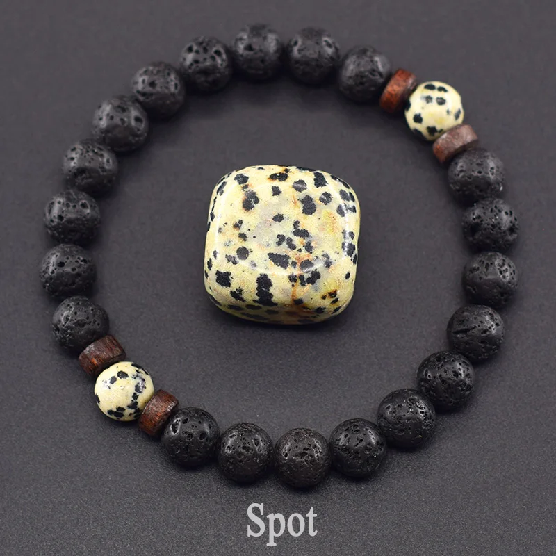 Men's Tiger Eye and Volcanic Stone Bracelet — Natural Yellow Black Beads | 4.8/5 — 8,500+ Bought - Image 7