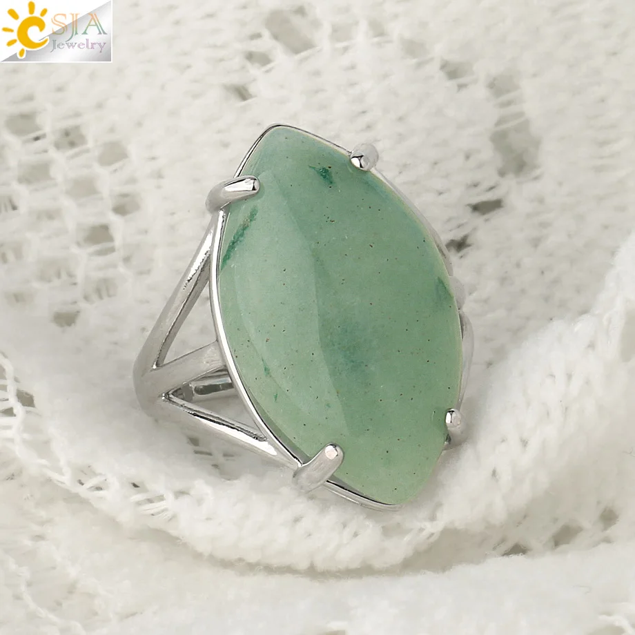 Women's Natural Stone Crystal Adjustable Ring — Elegant Fashion Gemstone Ring | 4.9/5 — 7,800+ Bought - Image 6