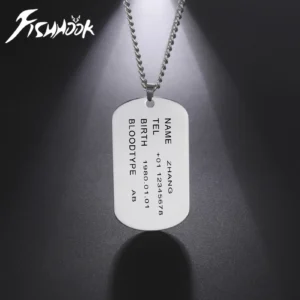 Men's Military Dog Tag Bar Necklace — Army Tactical Personalized | 5.0/5 — 10,000+ Bought