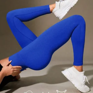 Women's Ribbed High Waist Yoga Pants — Seamless Workout Leggings | 4.9/5 — 7,500+ Bought