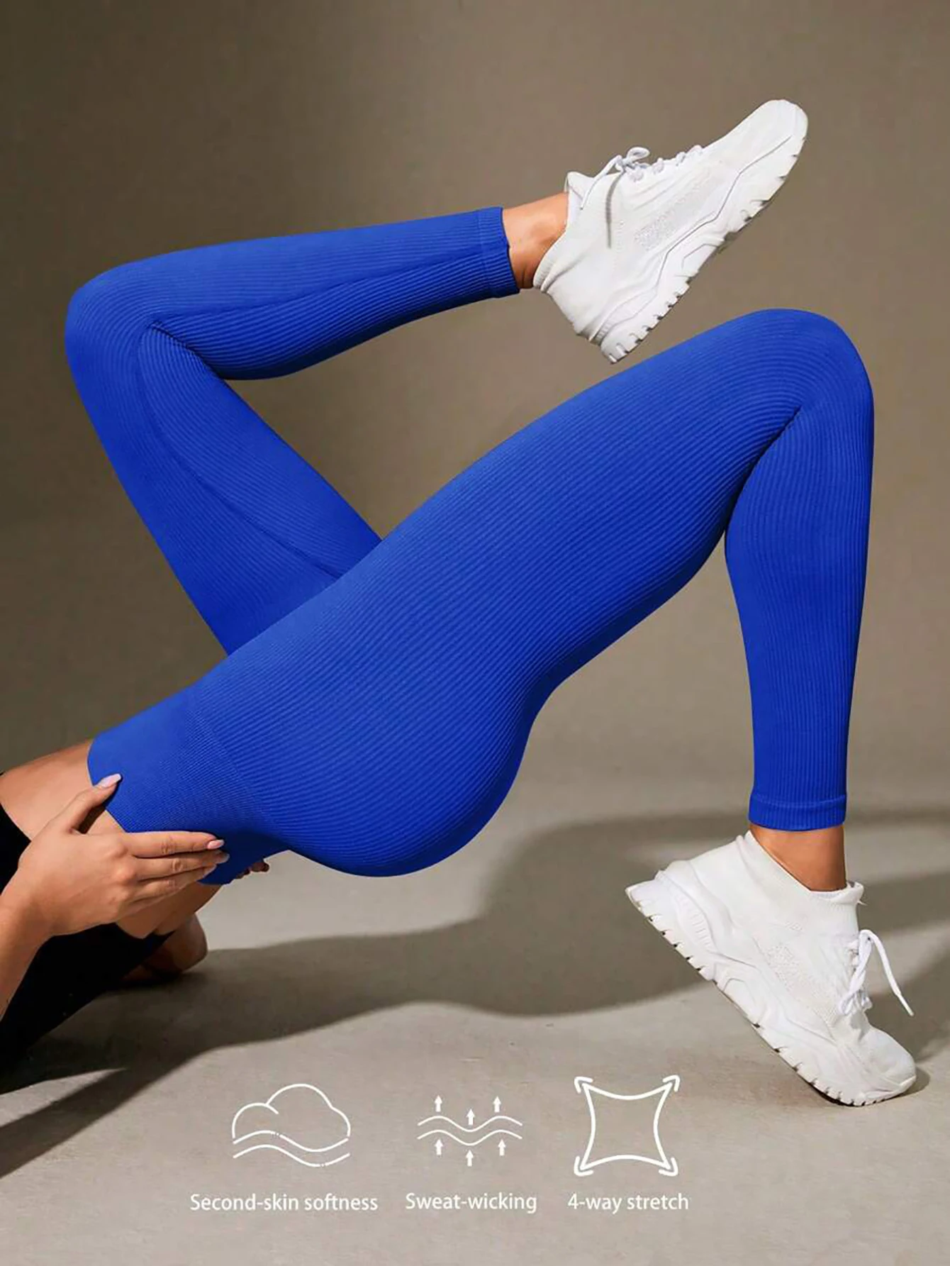 Women's Ribbed High Waist Yoga Pants — Seamless Workout Leggings | 4.9/5 — 7,500