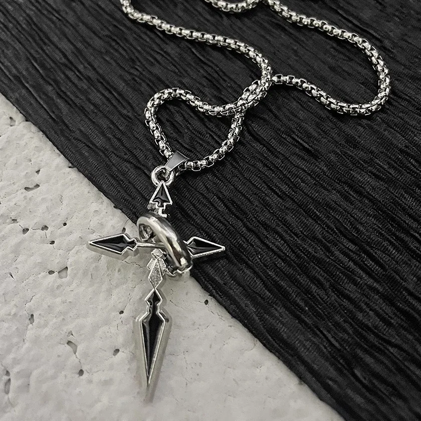 Men's Gold/Silver Cross Pendant Necklace — Stainless Steel Chain | 4.9/5 — 9,200+ Bought - Image 3