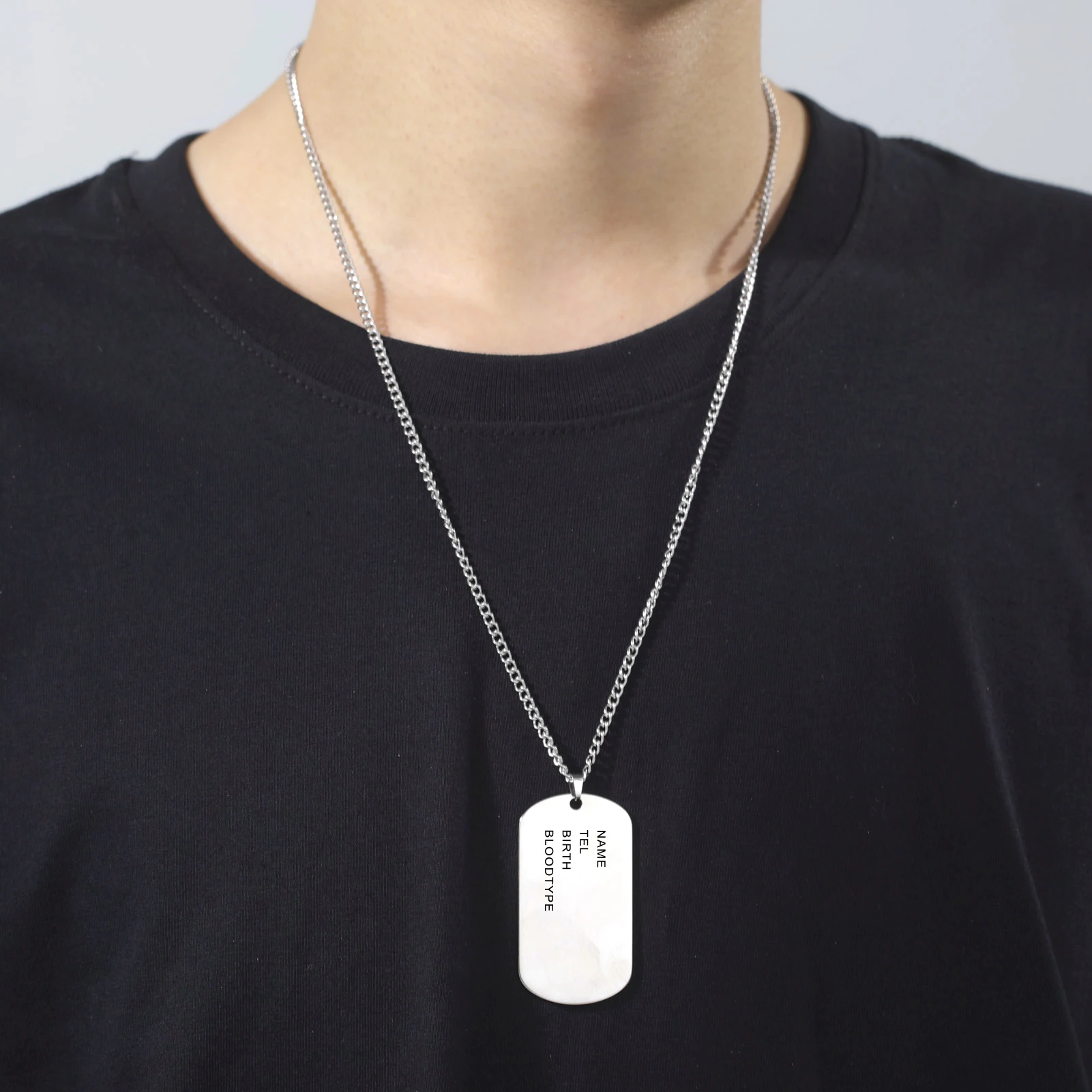 Men's Military Dog Tag Bar Necklace — Army Tactical Personalized | 5.0/5 — 10,000+ Bought - Image 5