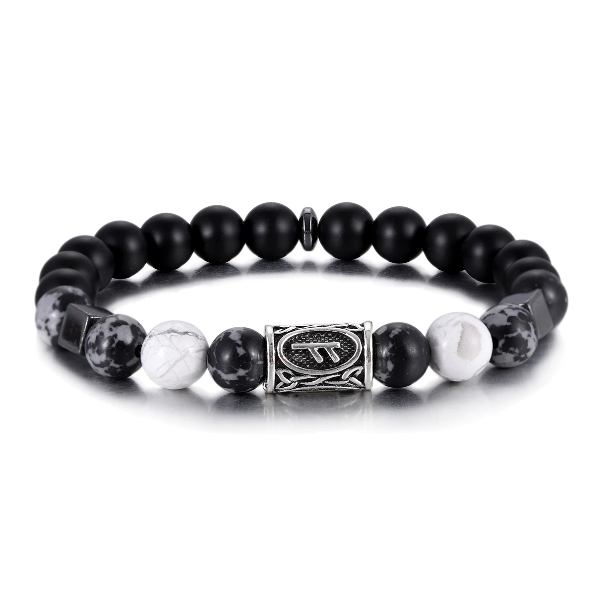 Men's Norse Viking Runes Natural Stone Bracelet — 8mm Lava Obsidian | 4.8/5 — 8,500+ Bought - Image 21