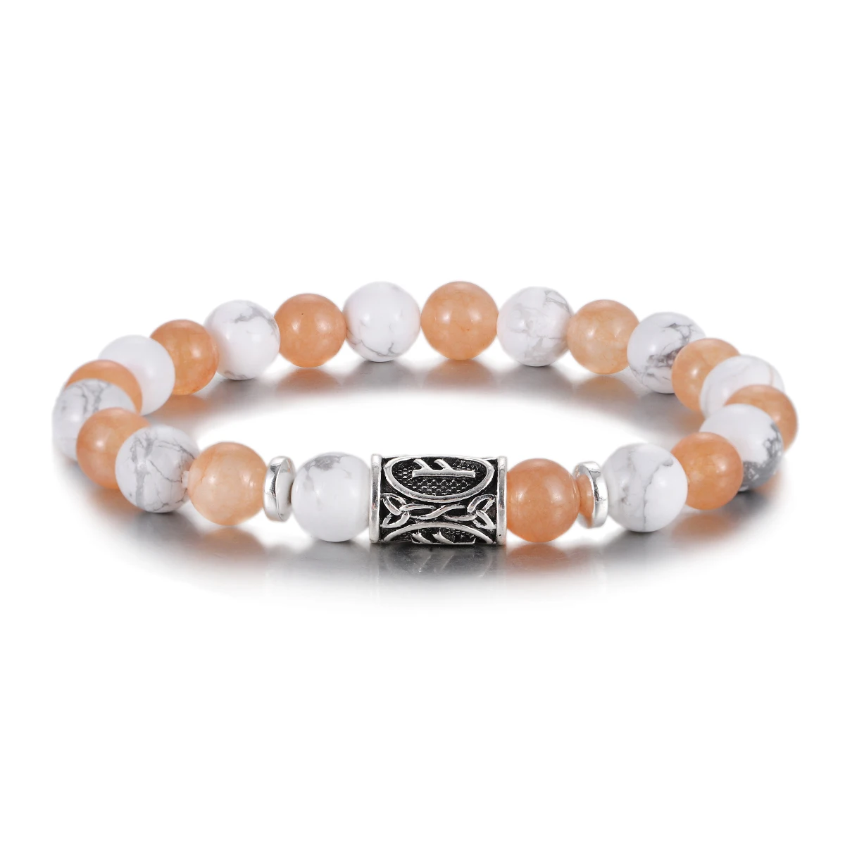 Men's Norse Viking Runes Natural Stone Bracelet — 8mm Lava Obsidian | 4.8/5 — 8,500+ Bought - Image 36