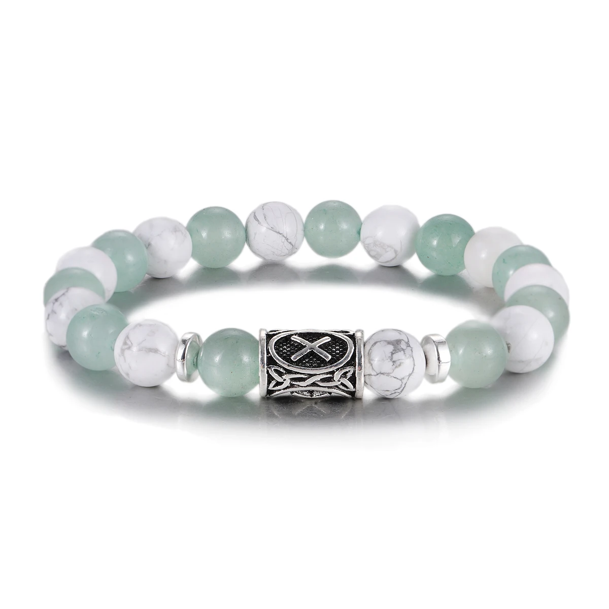 Men's Norse Viking Runes Natural Stone Bracelet — 8mm Lava Obsidian | 4.8/5 — 8,500+ Bought - Image 33