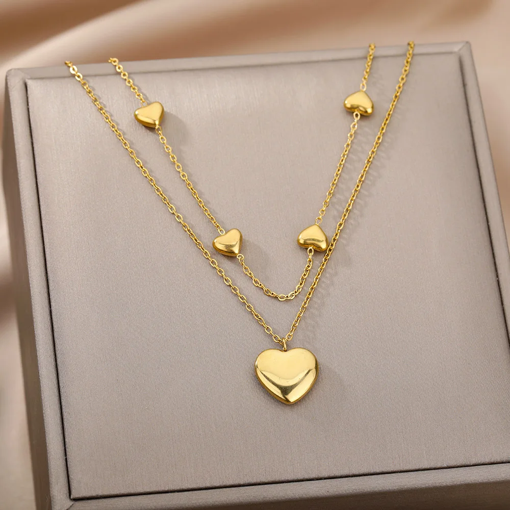 Women's Multilayer Heart Necklace — 316L Stainless Steel Elegant Chain | 4.8/5 — 9,500+ Bought - Image 23