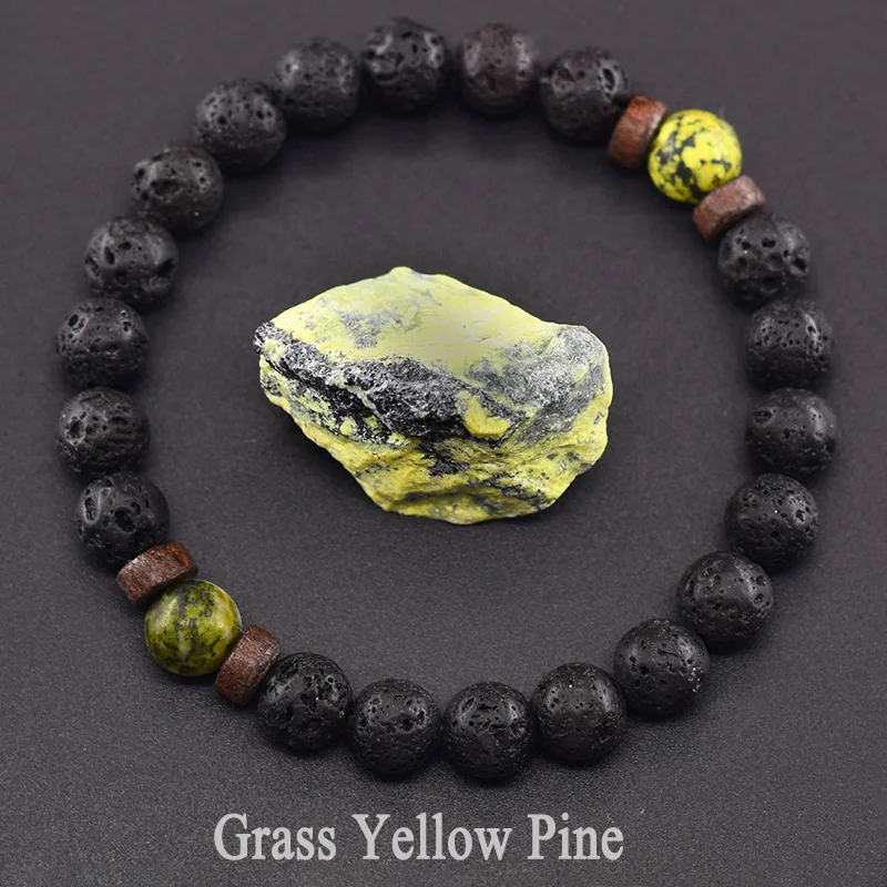 Men's Tiger Eye and Volcanic Stone Bracelet — Natural Yellow Black Beads | 4.8/5 — 8,500+ Bought - Image 40