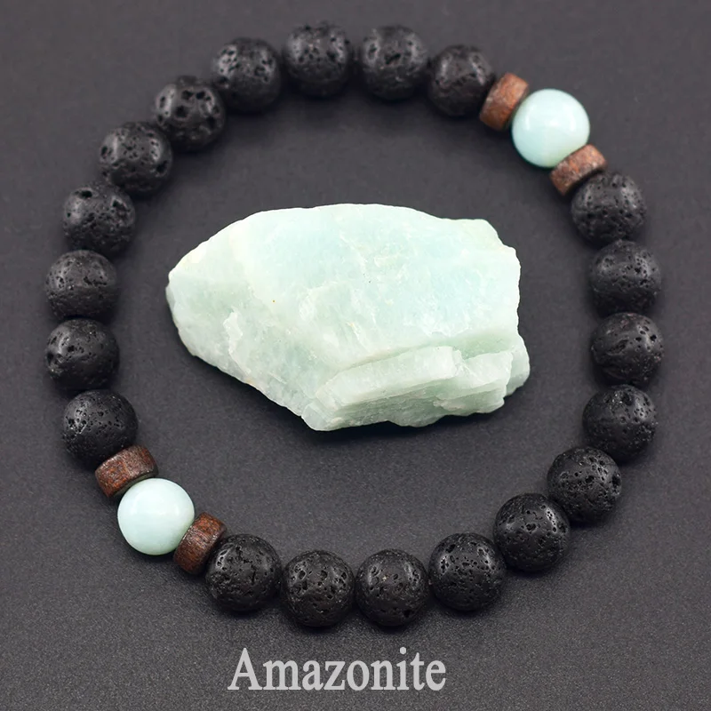 Men's Tiger Eye and Volcanic Stone Bracelet — Natural Yellow Black Beads | 4.8/5 — 8,500+ Bought - Image 18