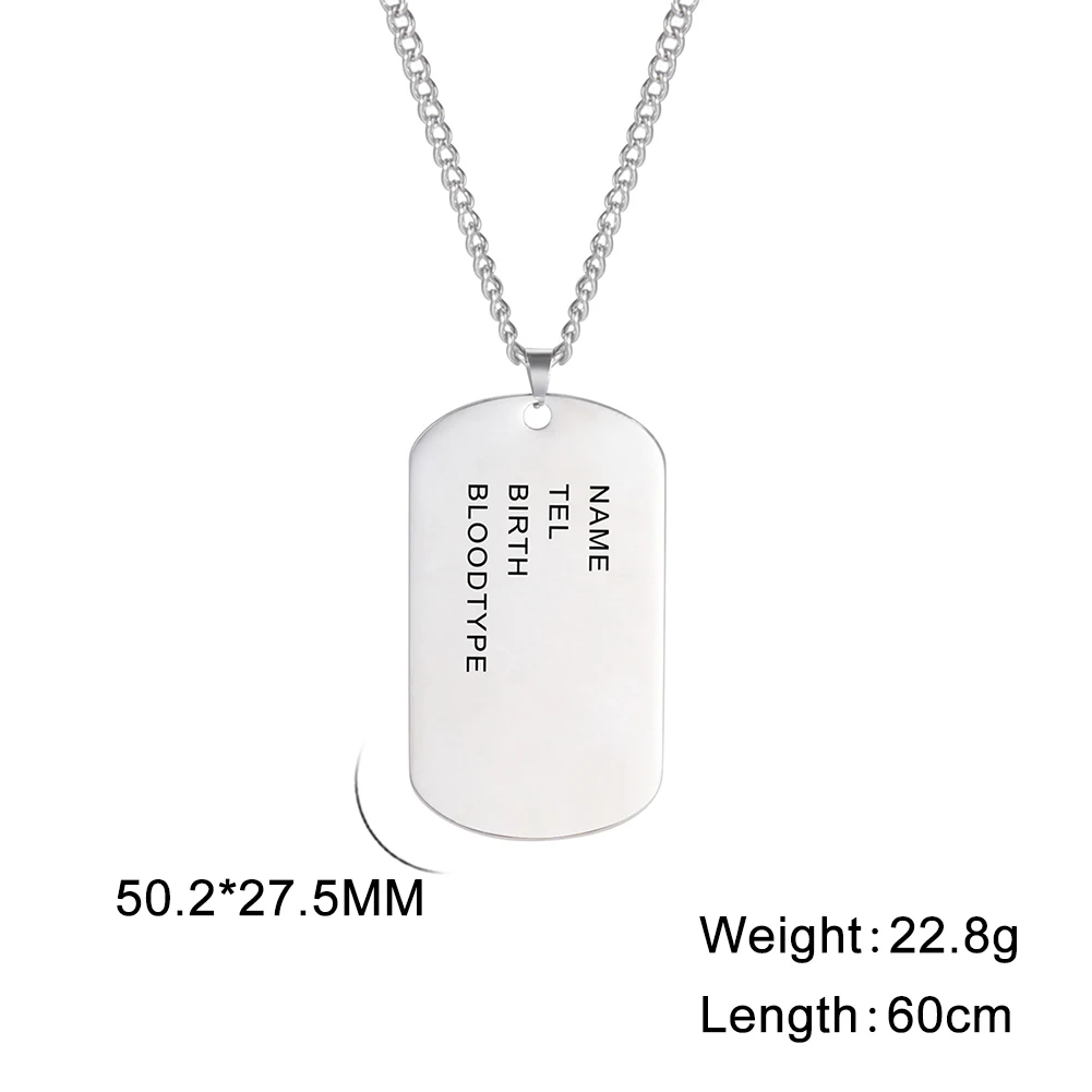 Men's Military Dog Tag Bar Necklace — Army Tactical Personalized | 5.0/5 — 10,000+ Bought - Image 9