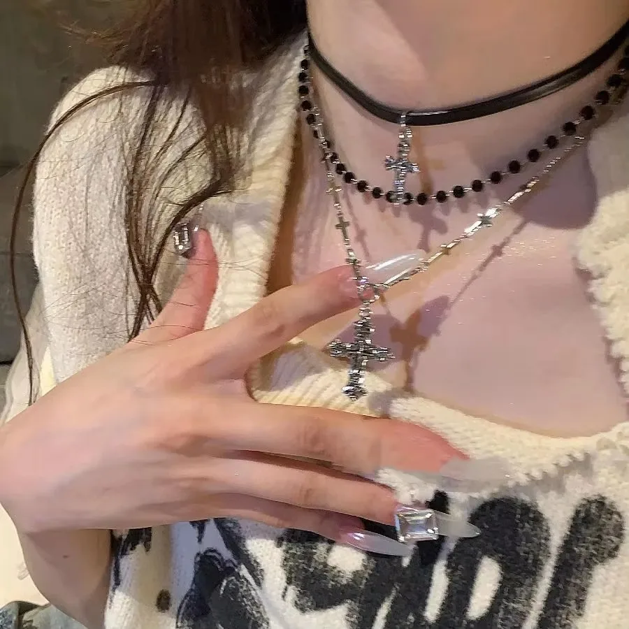 Men's Punk Star Heart Cross Double Layer Necklace — Personalized | 4.8/5 — 8,500+ Bought - Image 4