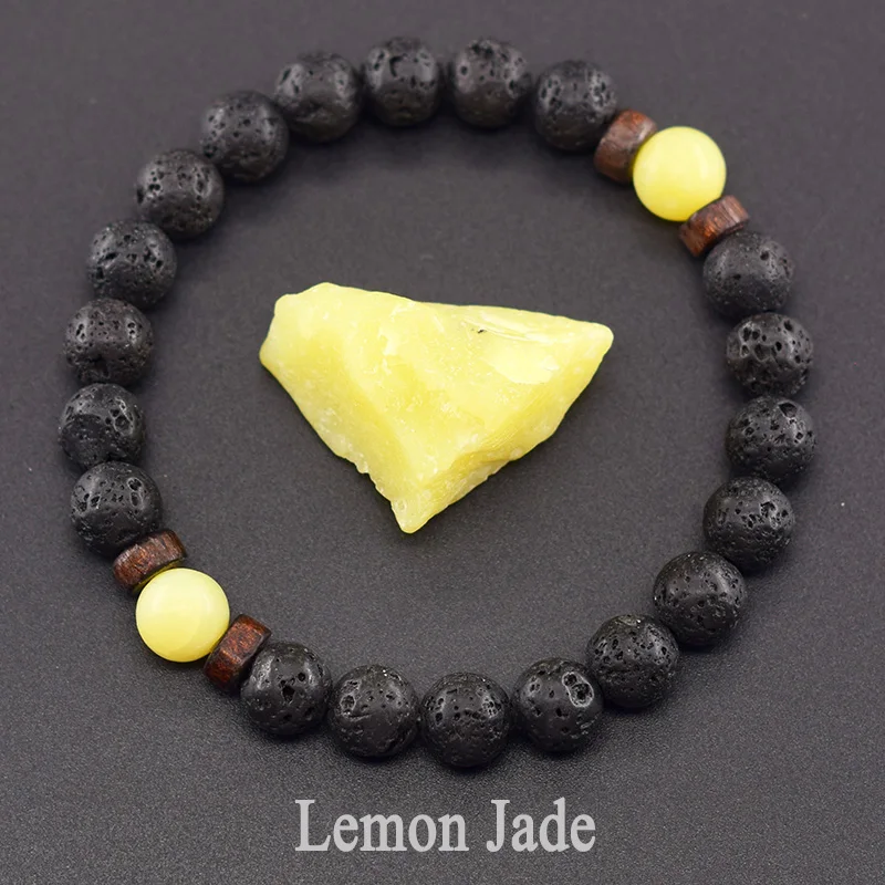 Men's Tiger Eye and Volcanic Stone Bracelet — Natural Yellow Black Beads | 4.8/5 — 8,500+ Bought - Image 11