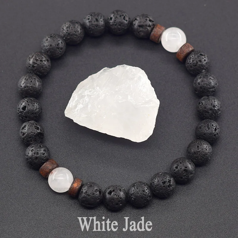 Men's Tiger Eye and Volcanic Stone Bracelet — Natural Yellow Black Beads | 4.8/5 — 8,500+ Bought - Image 12