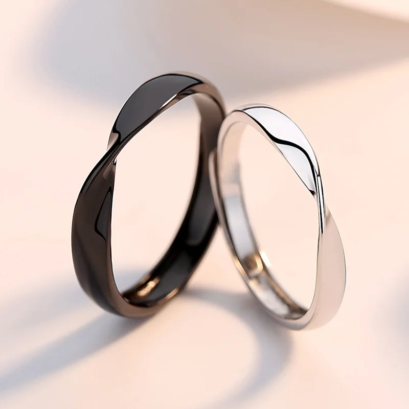 Women's Mobius Smooth Silver Couple Ring — Classic Minimalist Band | 5.0/5 — 10,000+ Bought - Image 9