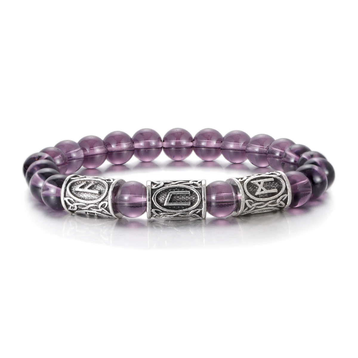Men's Norse Viking Runes Natural Stone Bracelet — 8mm Lava Obsidian | 4.8/5 — 8,500+ Bought - Image 35