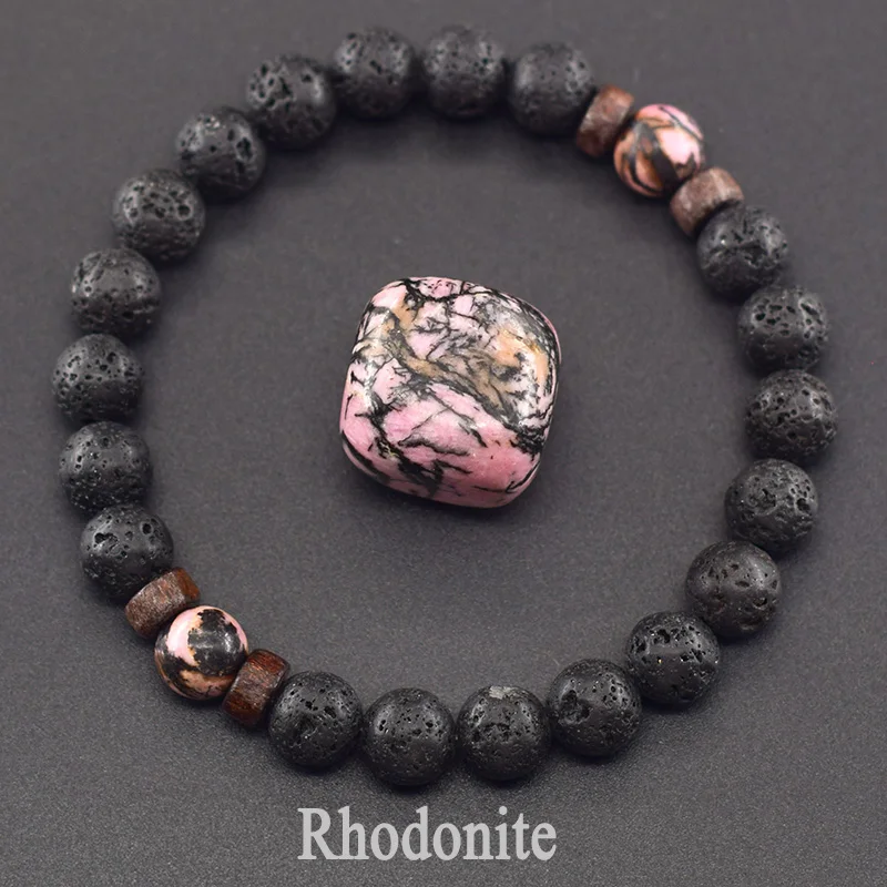 Men's Tiger Eye and Volcanic Stone Bracelet — Natural Yellow Black Beads | 4.8/5 — 8,500+ Bought - Image 35