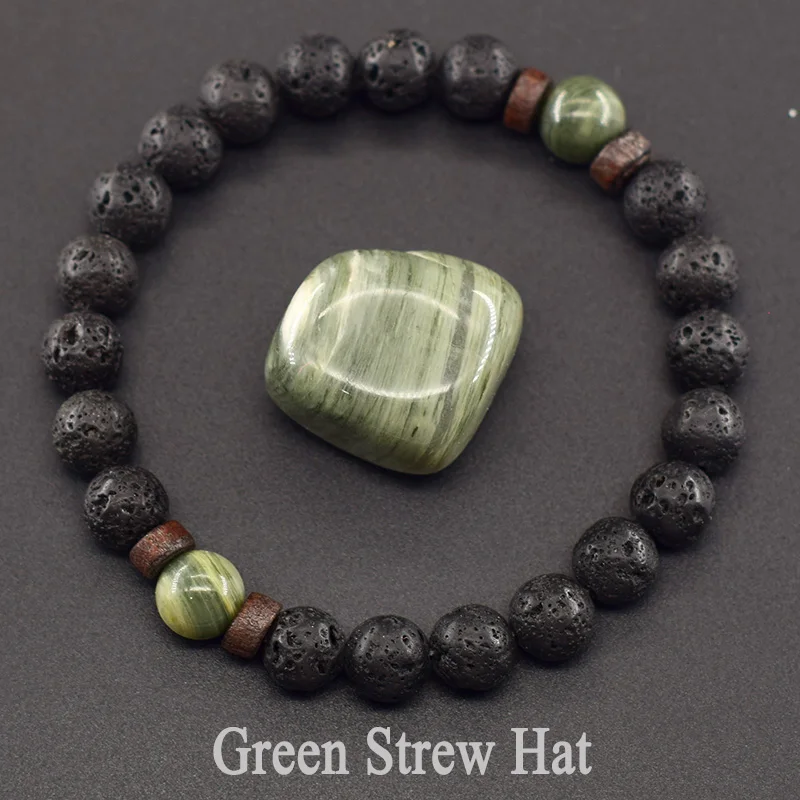 Men's Tiger Eye and Volcanic Stone Bracelet — Natural Yellow Black Beads | 4.8/5 — 8,500+ Bought - Image 33